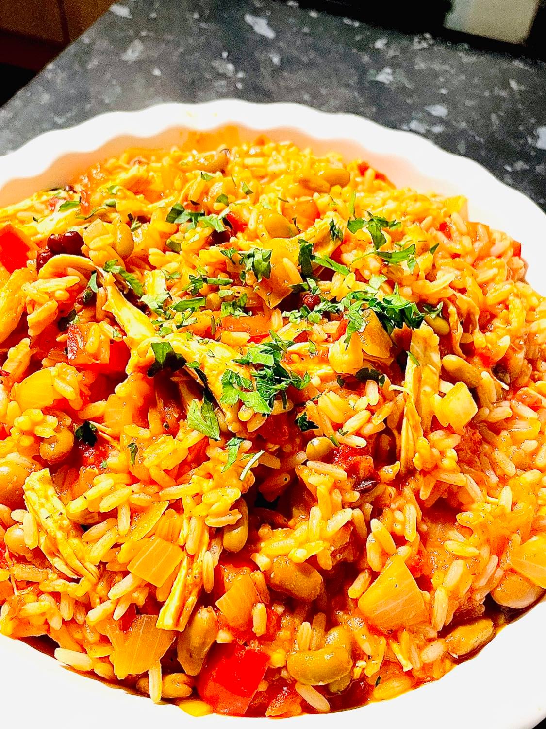 Slow Cooker Cajun Chicken & Pearl Barley Risotto