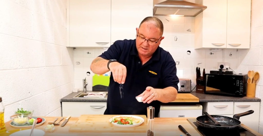 Steve cooks 1
